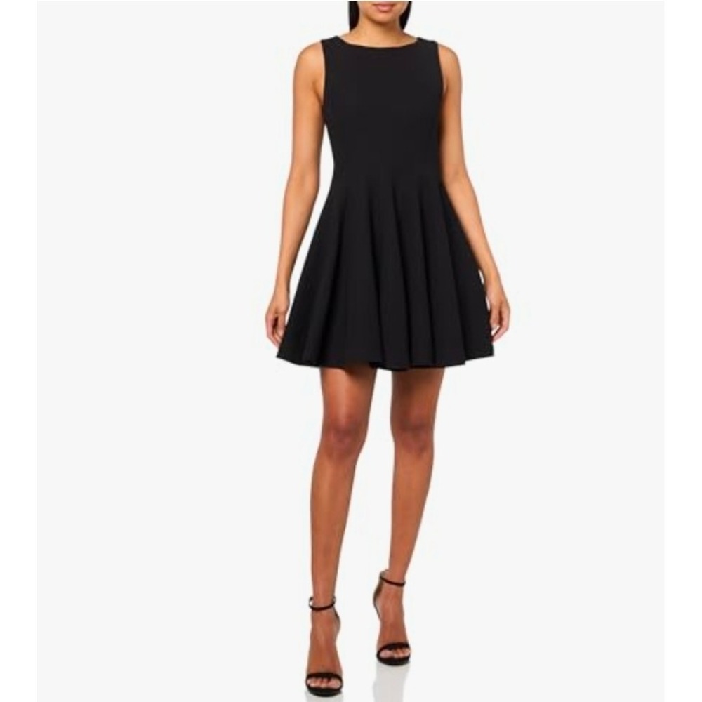 Nwt Steve‎ Madden a-line fit and flare sleveless skater dress size 8 black